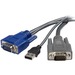 StarTech .com 6 ft Ultra-Thin USB VGA 2-in-1 KVM Cable - 1 x HD-15 Male VGA - 1 x HD-15 Male VGA