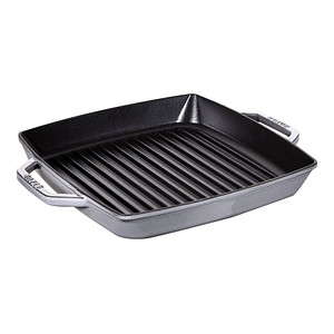 Staub - Double Handle Square Grill - 28cm - Graphite Grey