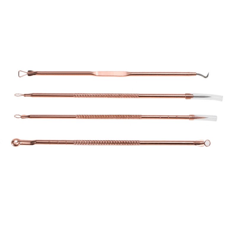 Trattamento dell'acne e cura della pelle - Kit di attrezzi 2 in 1, 4 parti