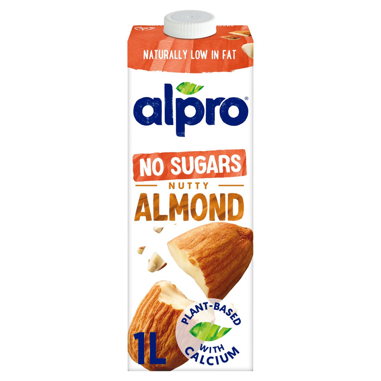 Danone Waters Alpro Almond Milk Unsweetened 1 Litre [Pack 8]