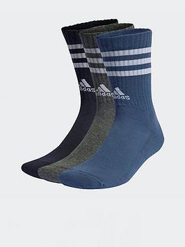 Chaussettes Cushioned Crew 3-Stripes (x3)