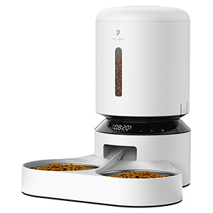 PETLIBRO Dual Granary Automatic Cat & Dog Food Tray Feeder White 5 Litre