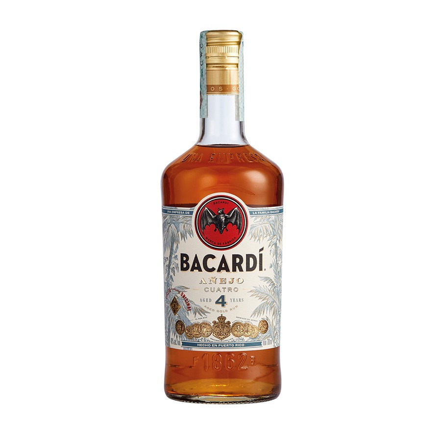 Bacardi Anejo Cuatro / 4 Year Old Single Modernist Rum