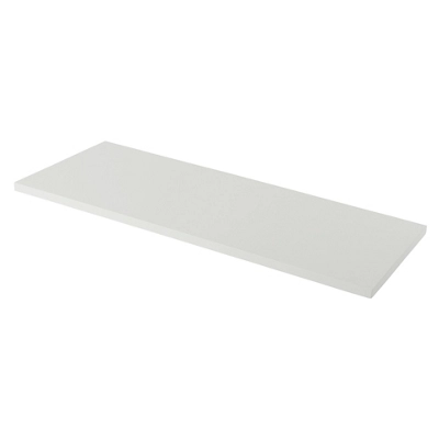 GoodHome Perma Satin White Square Edge Mdf Worktop (t) 2.8cm X (l) 120.5cm X (w) 45.2cm