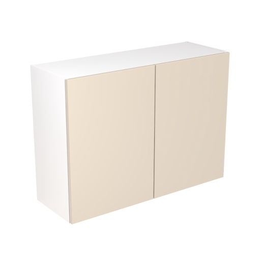 KitchenKIT Slab 100cm Wall Unit - Matt Cashmere
