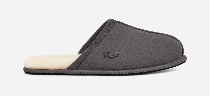 Ugg Men's Scuff Suede Slippers | Dark Grey | 9 UK