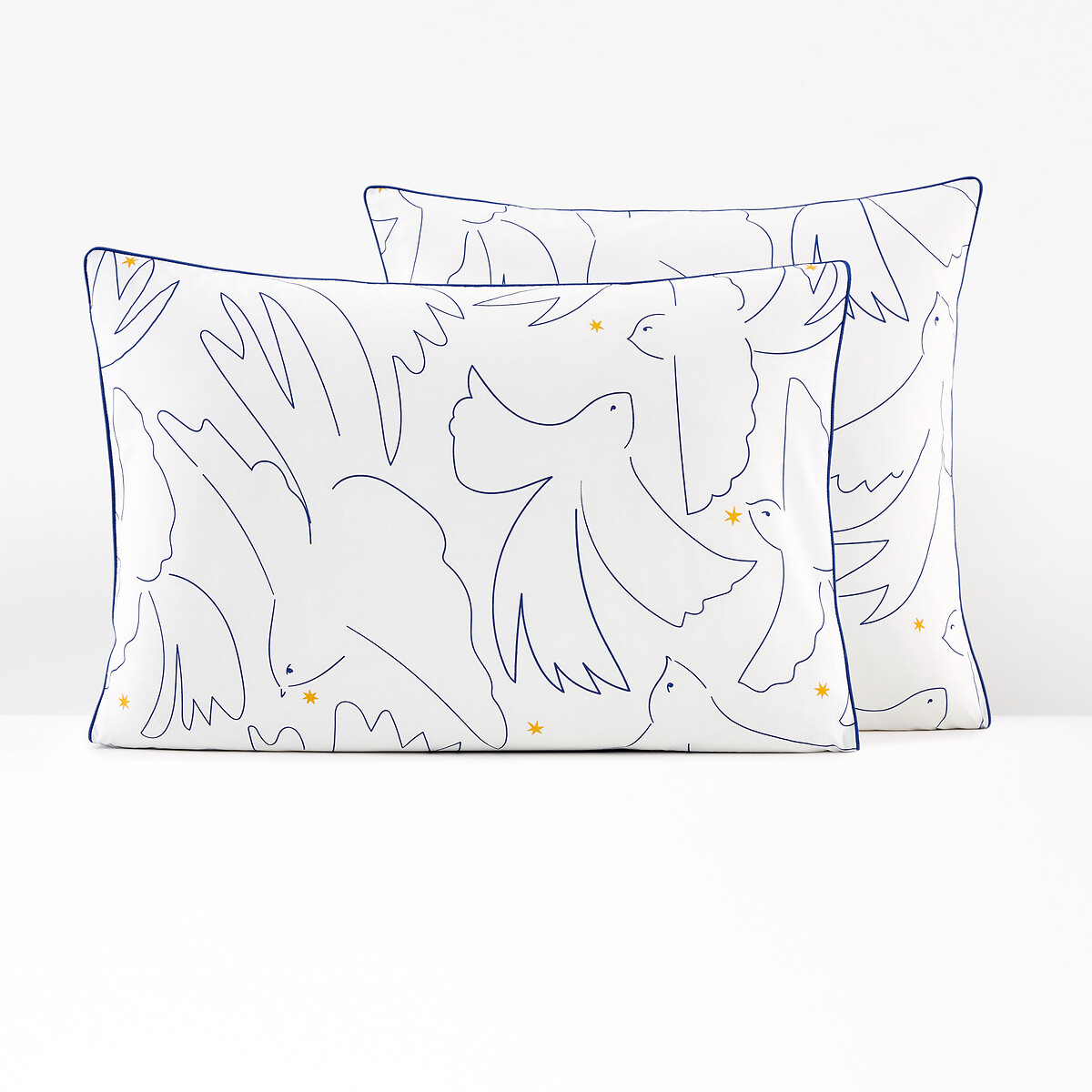 Funda de almohada de percal de algodón, Pomaline