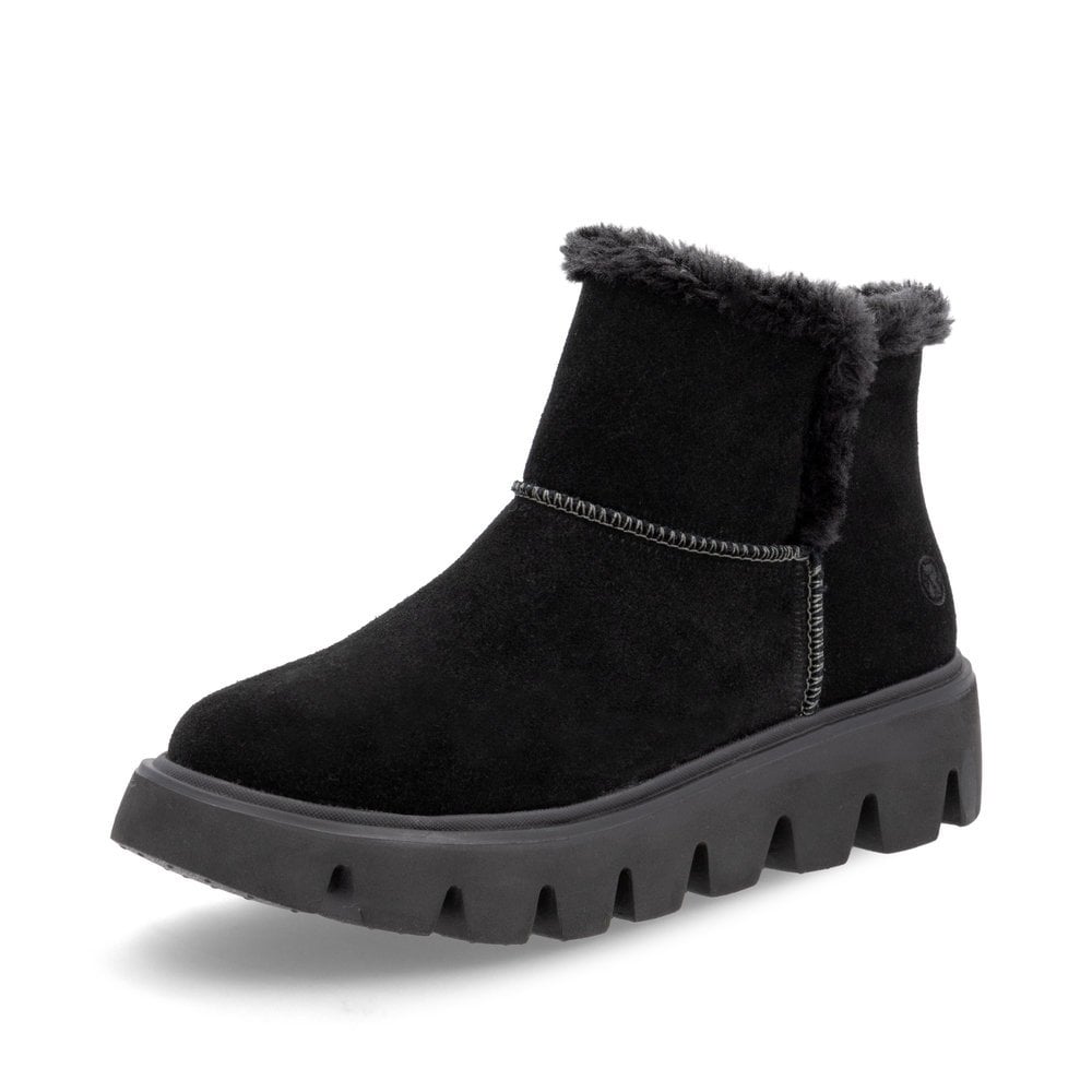 Rieker Evolution W2071-00 Ladies Black Ankle Boots Colour: Black, Size