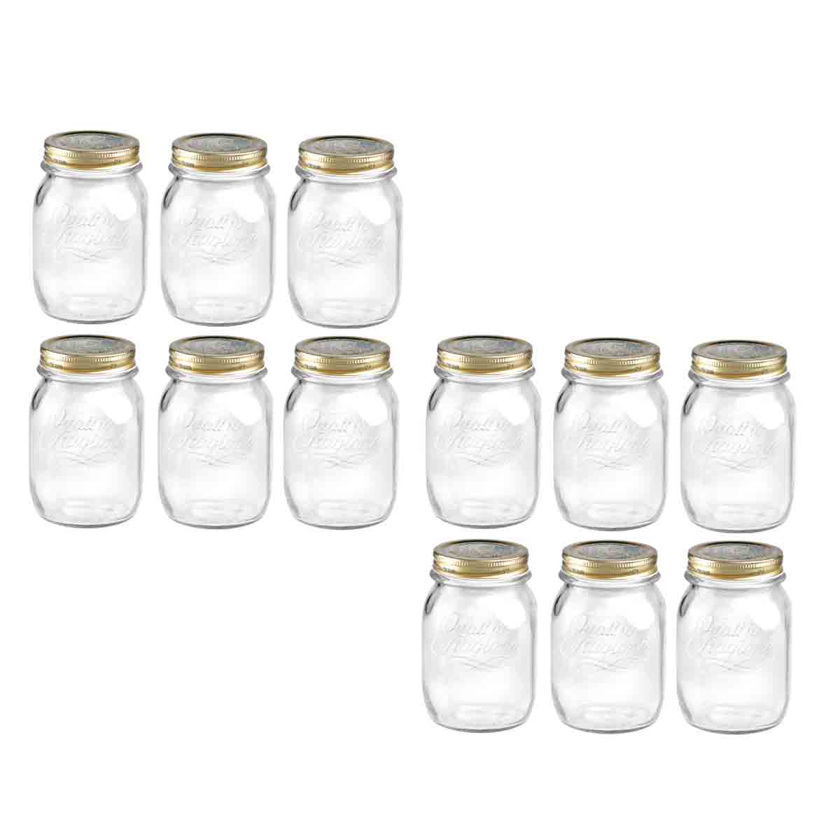 500ml Glass Mason Jar Set 