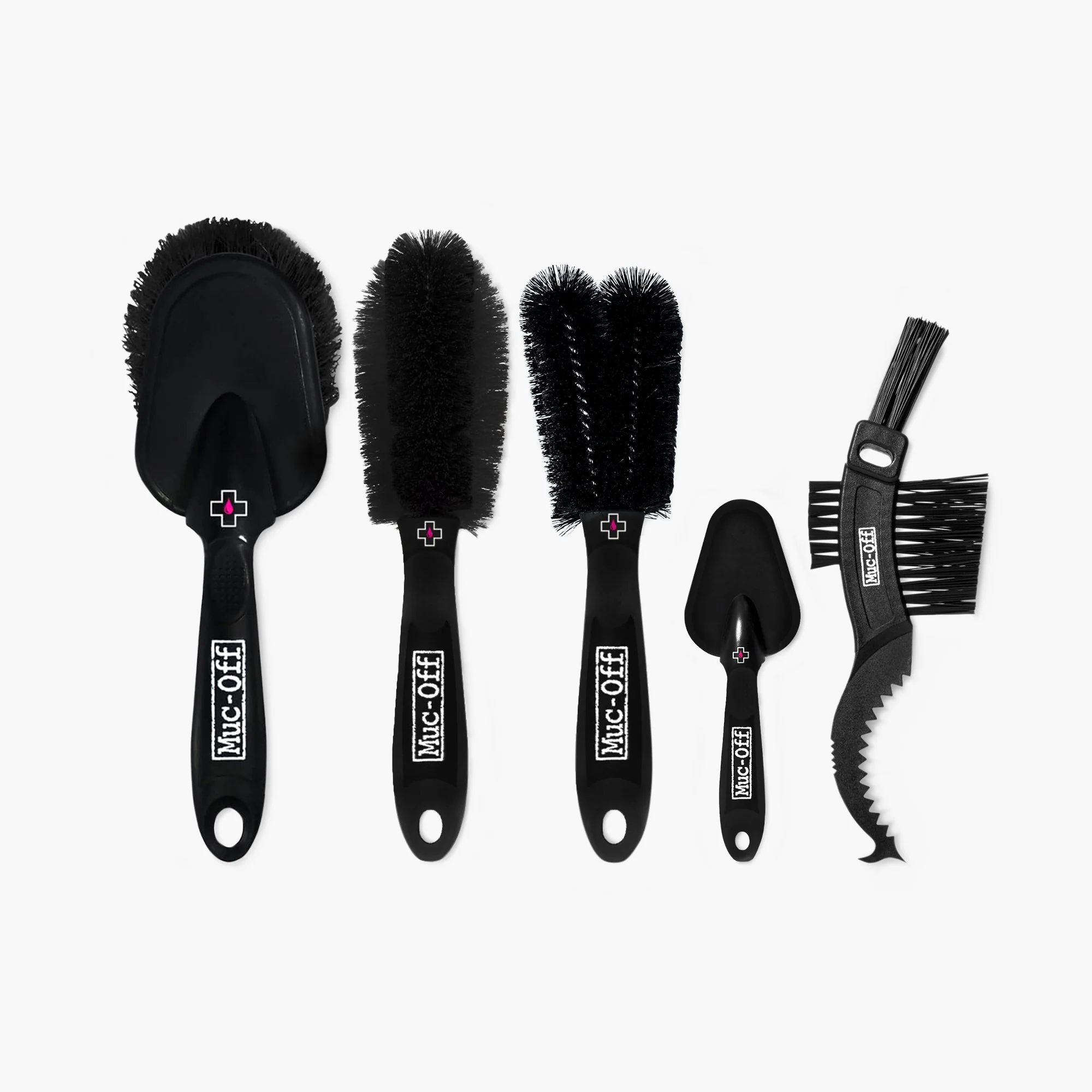Muc-Off 5 Cleaning Brush Set - Grey / Black