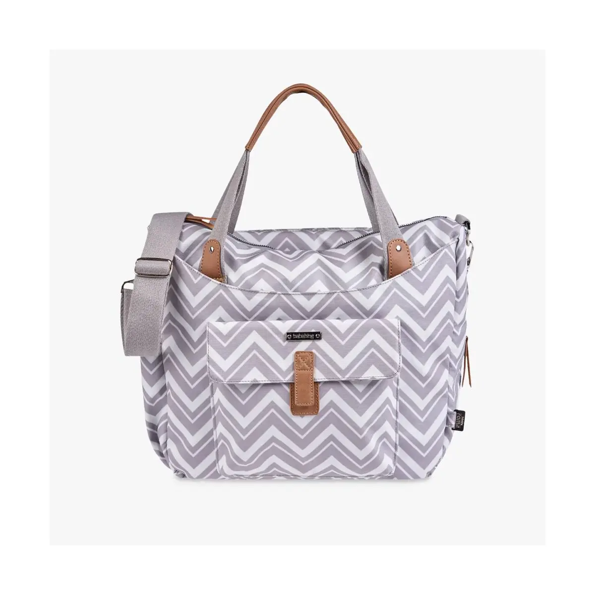 BabaBing Roma Changing Bag-Grey Chevron
