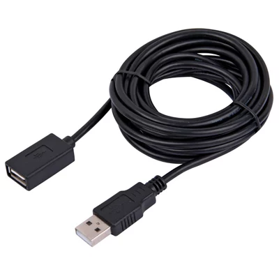 Tristar Black Extension Lead With Usb, 3M