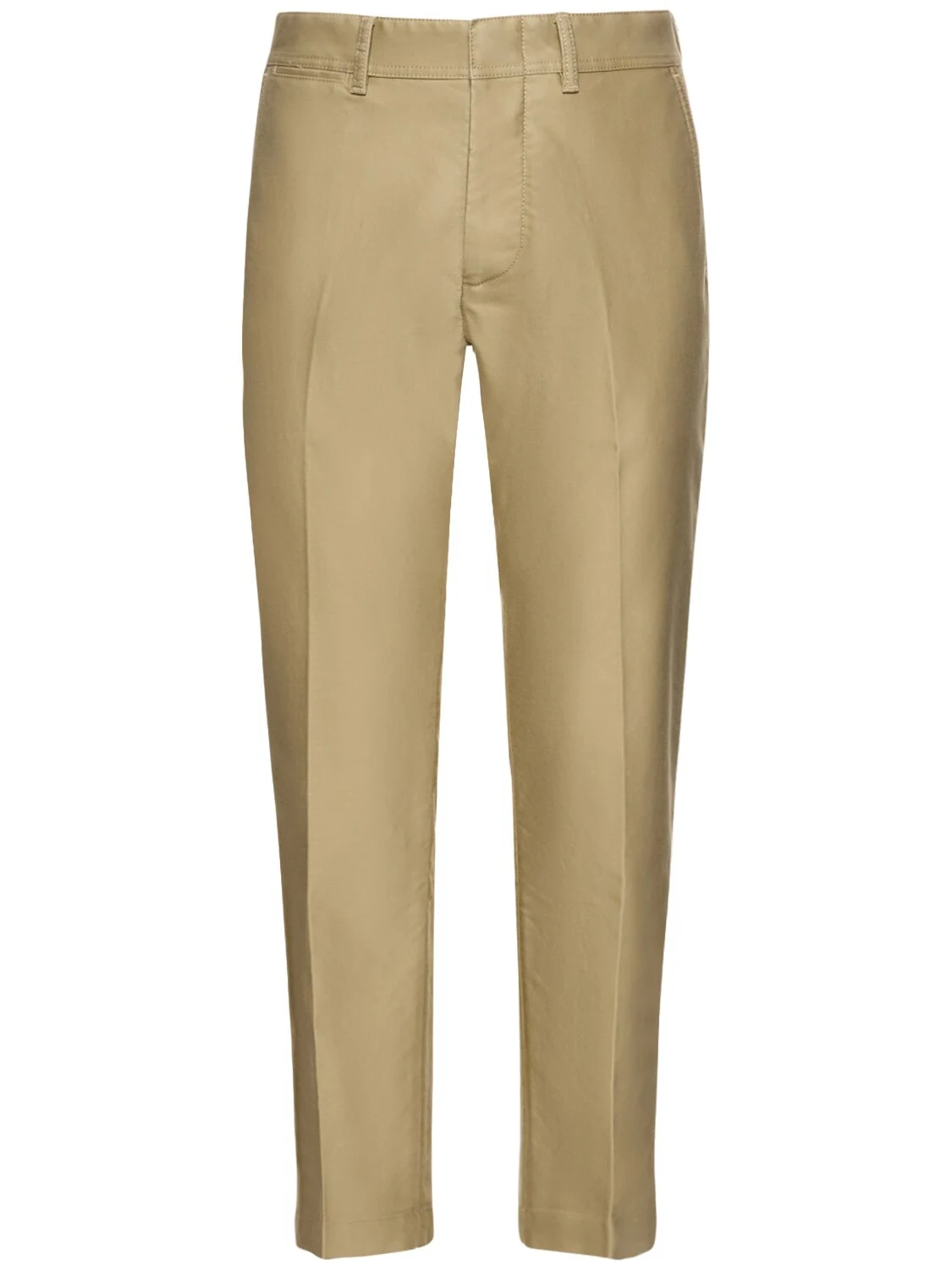 Compact Cotton Chino Pants