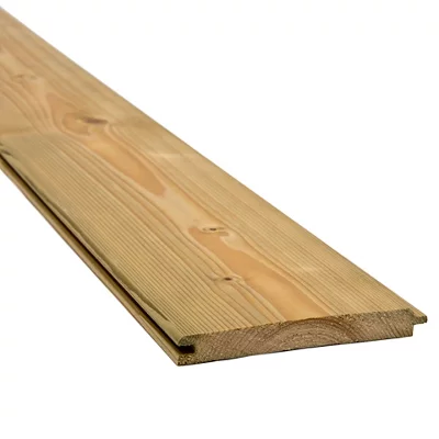 B&Q Spruce Tongue & Groove Cladding (L)3M (W)119mm (T)14.5mm