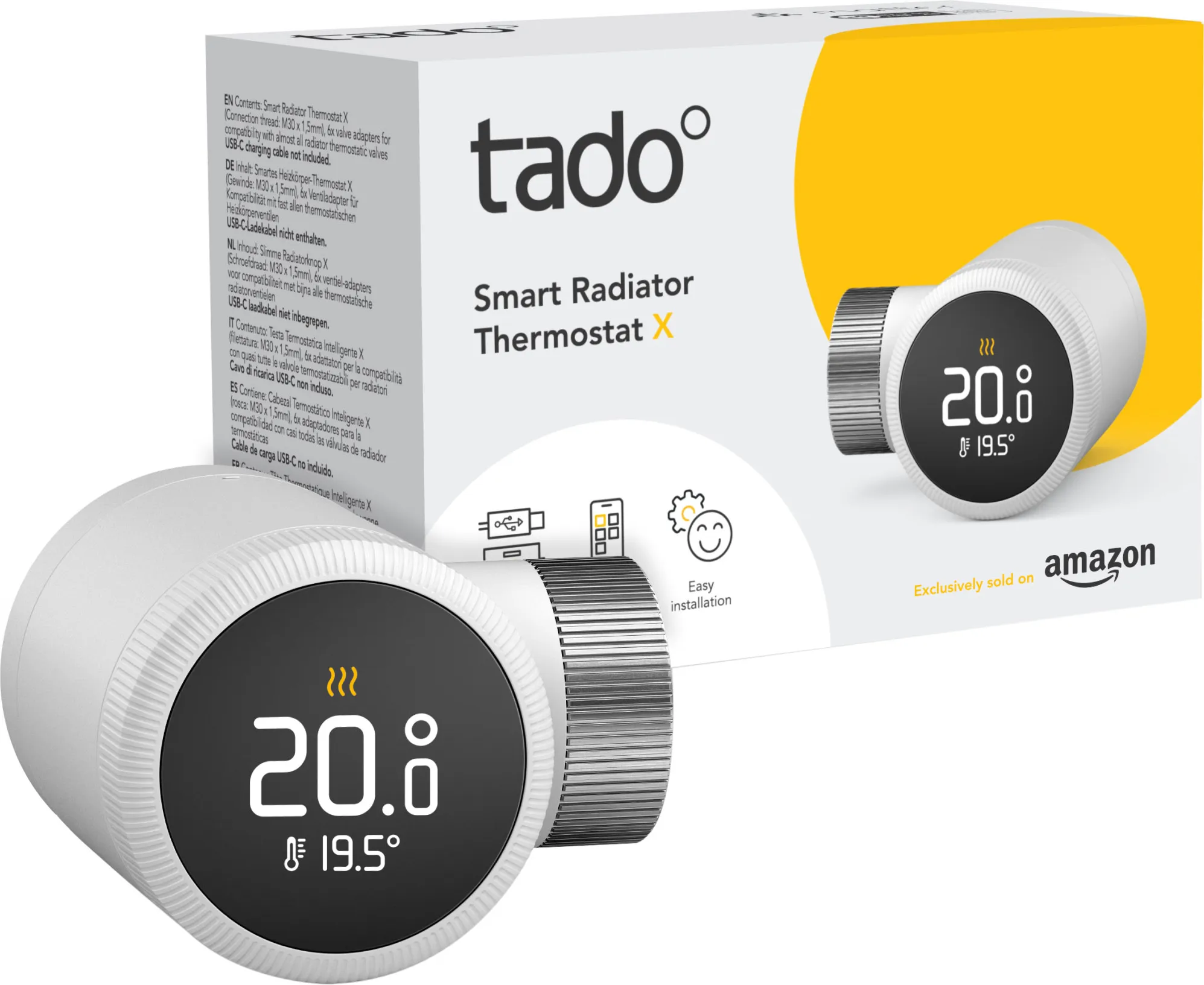 Tadoº Smart Radiator Thermostat X Smart Thermostat - White, White