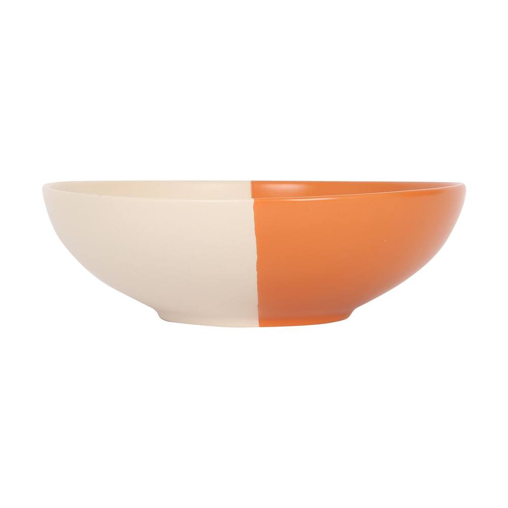  Nicola Srping Colour Block Stoneware Pasta Bowl - 20.5Cm