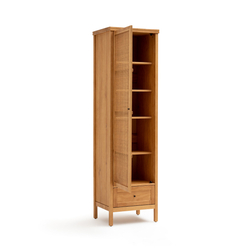 La Redoute Interieurs Gabin Solid Pine & Rattan Single Wardrobe by La Redoute