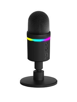  Light Up Led Usb Streaming Mic - Black