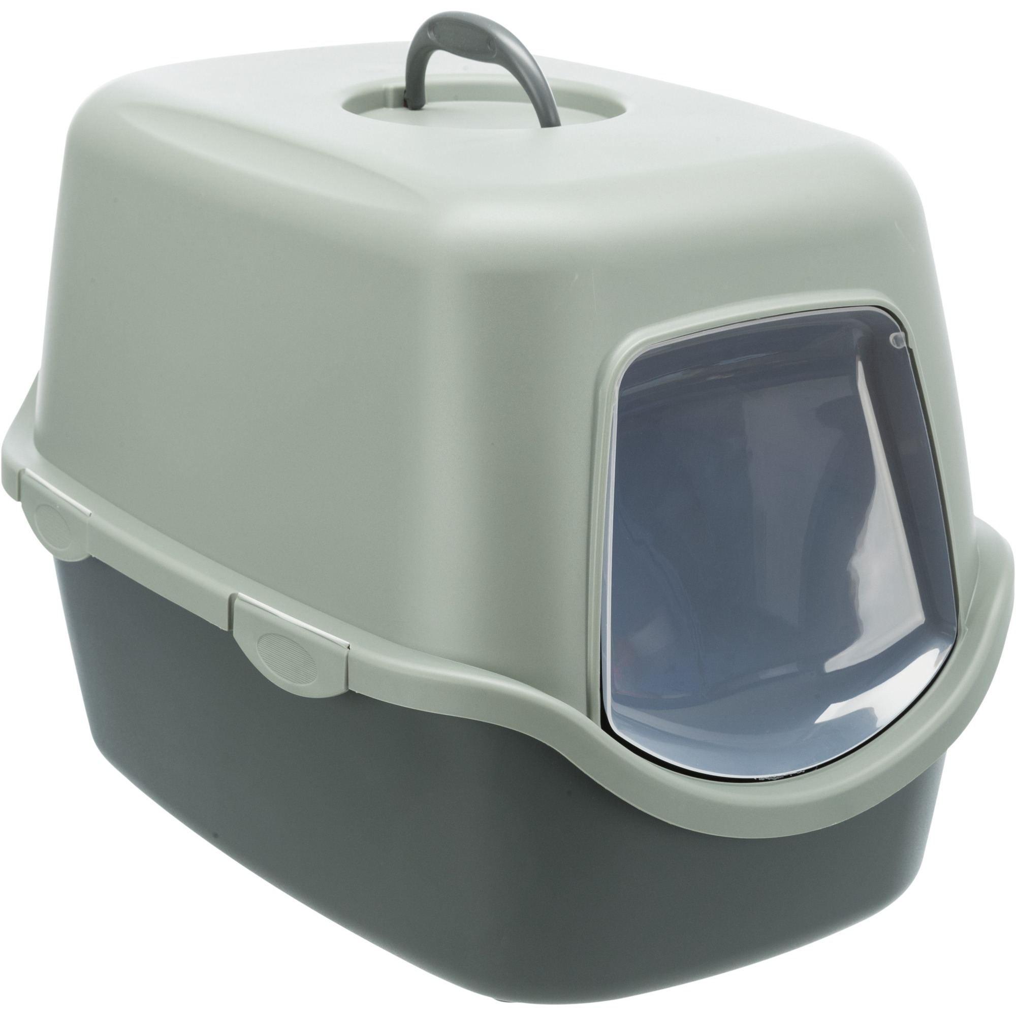 Trixie Be Eco Vico Litter Tray with Hood for Cats Anthracite/Grey-Green - 40x40x56cm