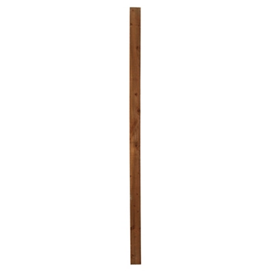 Blooma Square Wooden Fence Post (H)2.4M (W)75mm
