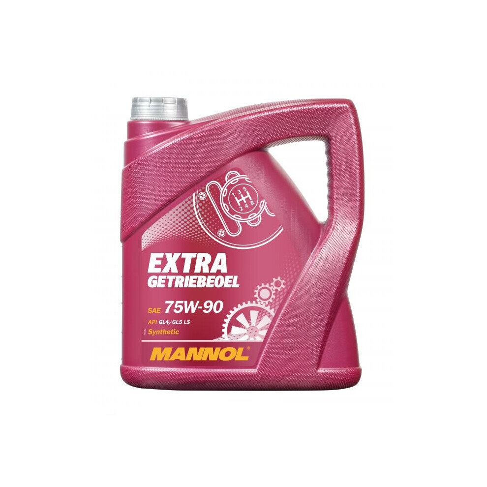 Mannol 4l Extra Getriebeoel 75w90 Fully Synthetic Gear Oil Gl-4 Gl-5 Ls