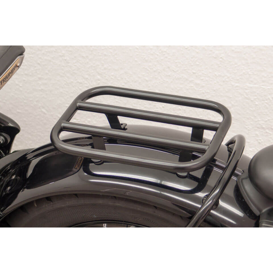 FEHLING Passenger Rack TRIUMPH Bonneville Bobber, black, black