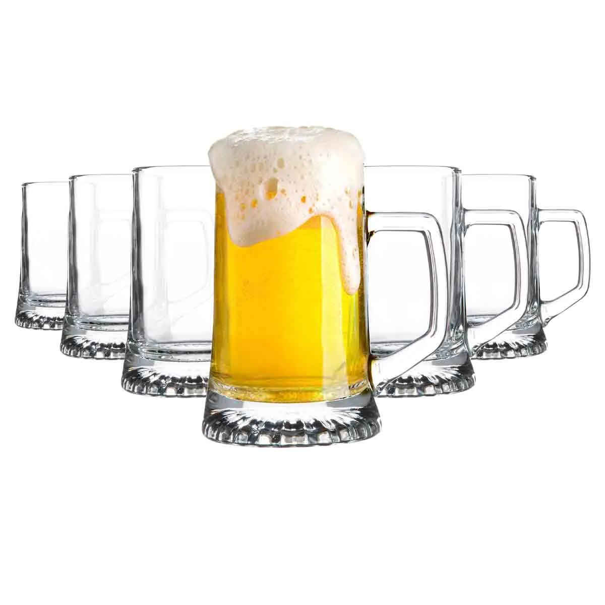 Bormioli Rocco 500ml Glass Beer Mug Set