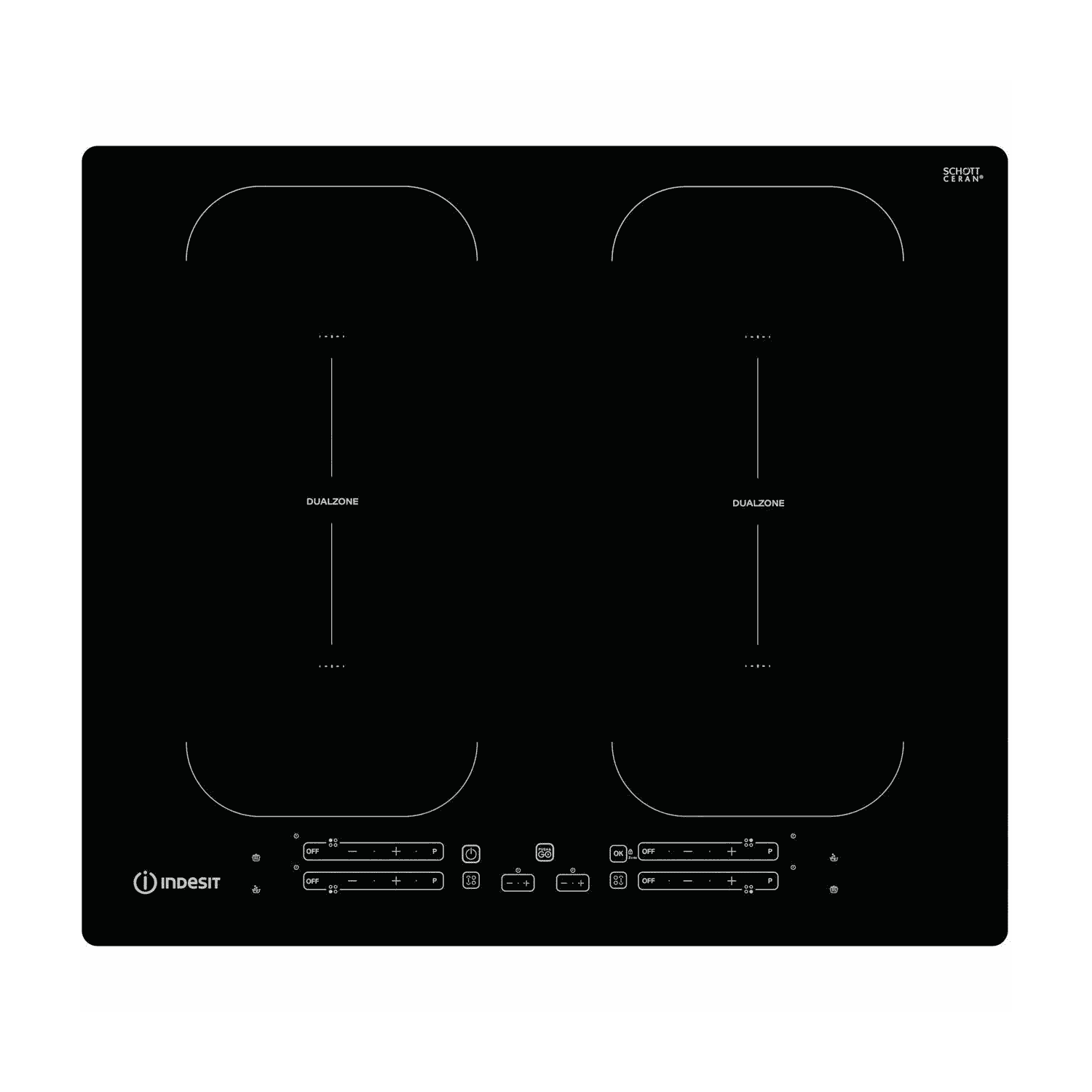 Indesit IB88B60NE 59cm Induction Hob - Black