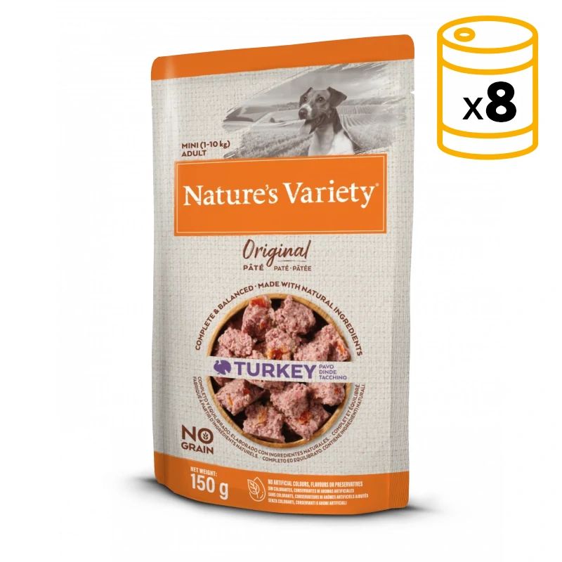 True Instinct 16 x 150 g  No Grain Mini Paté Pack mixto ave comida húmeda para perros
