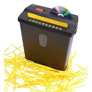 Olympia Aktenvernichter PS 38 CD Streifenschnitt 6mm schwarz