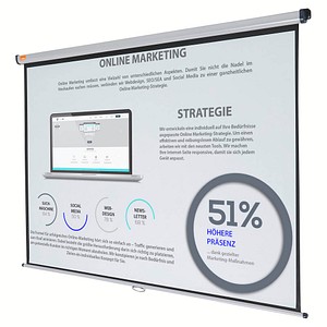Nobo 1902392 4.3 Wall Projection Screen 1750 x 1325mm