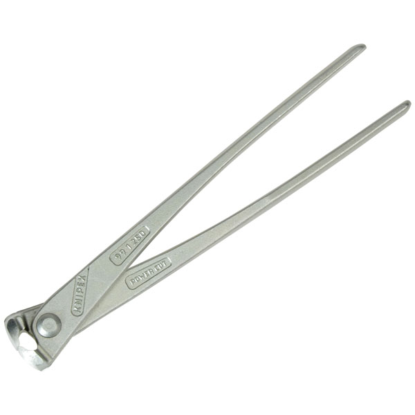 Knipex KPX9914250L High Leverage Concreters Nippers Bright Zinc Plated 250mm (10in) Loose