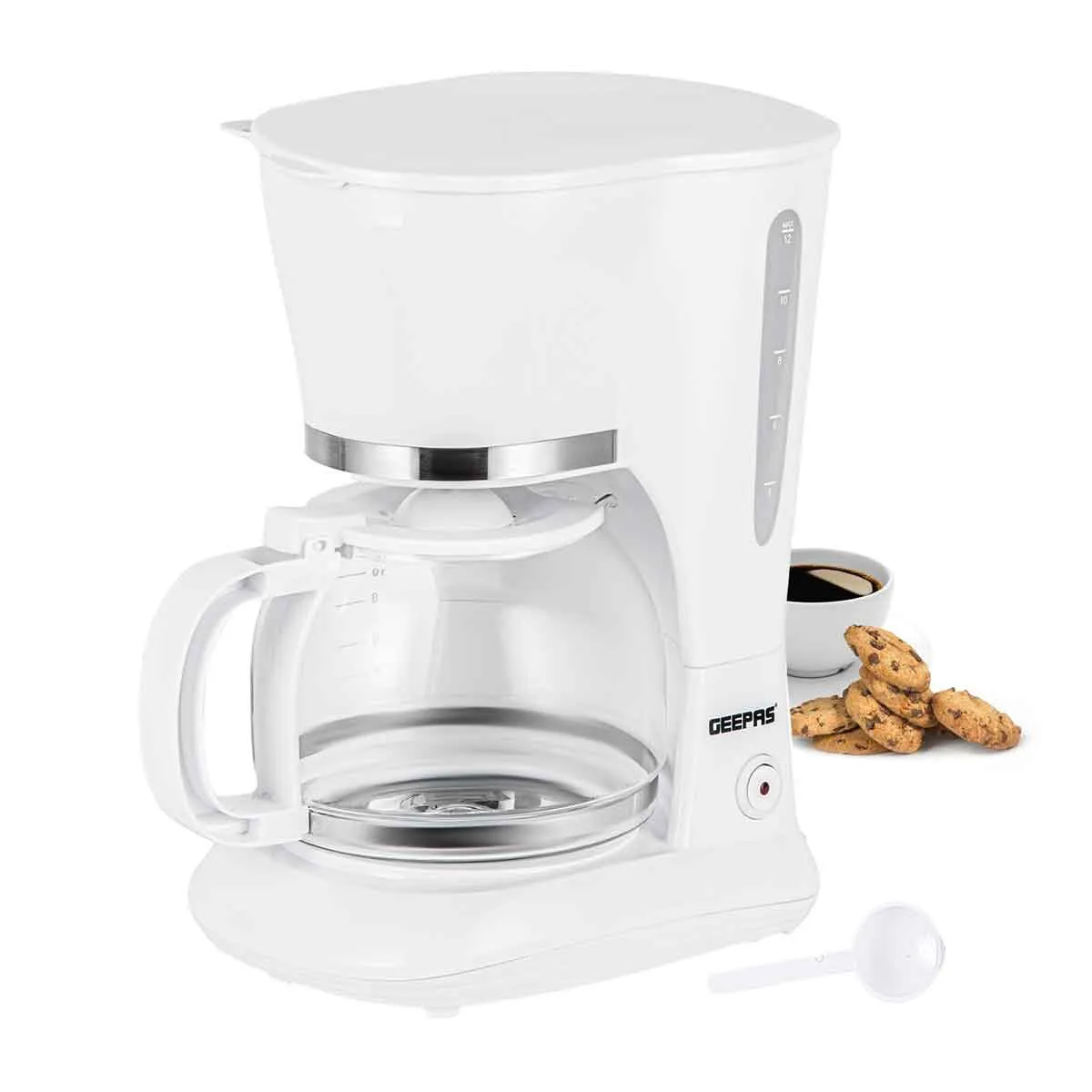 Geepas 1.5L Filter Coffee Machine 800W Coffee Maker for Instant Espresso Coffee
