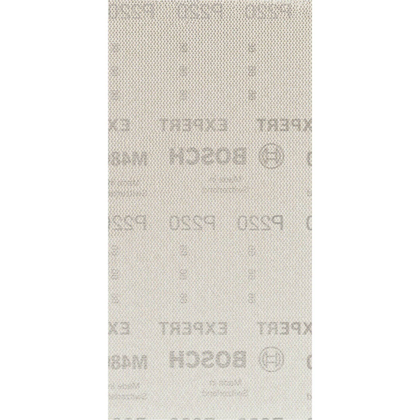 Bosch Accessories Bosch Expert M480 115mm x 230mm Net Abrasive Sanding Sheets 115mm x 230mm 220g Pack of 50