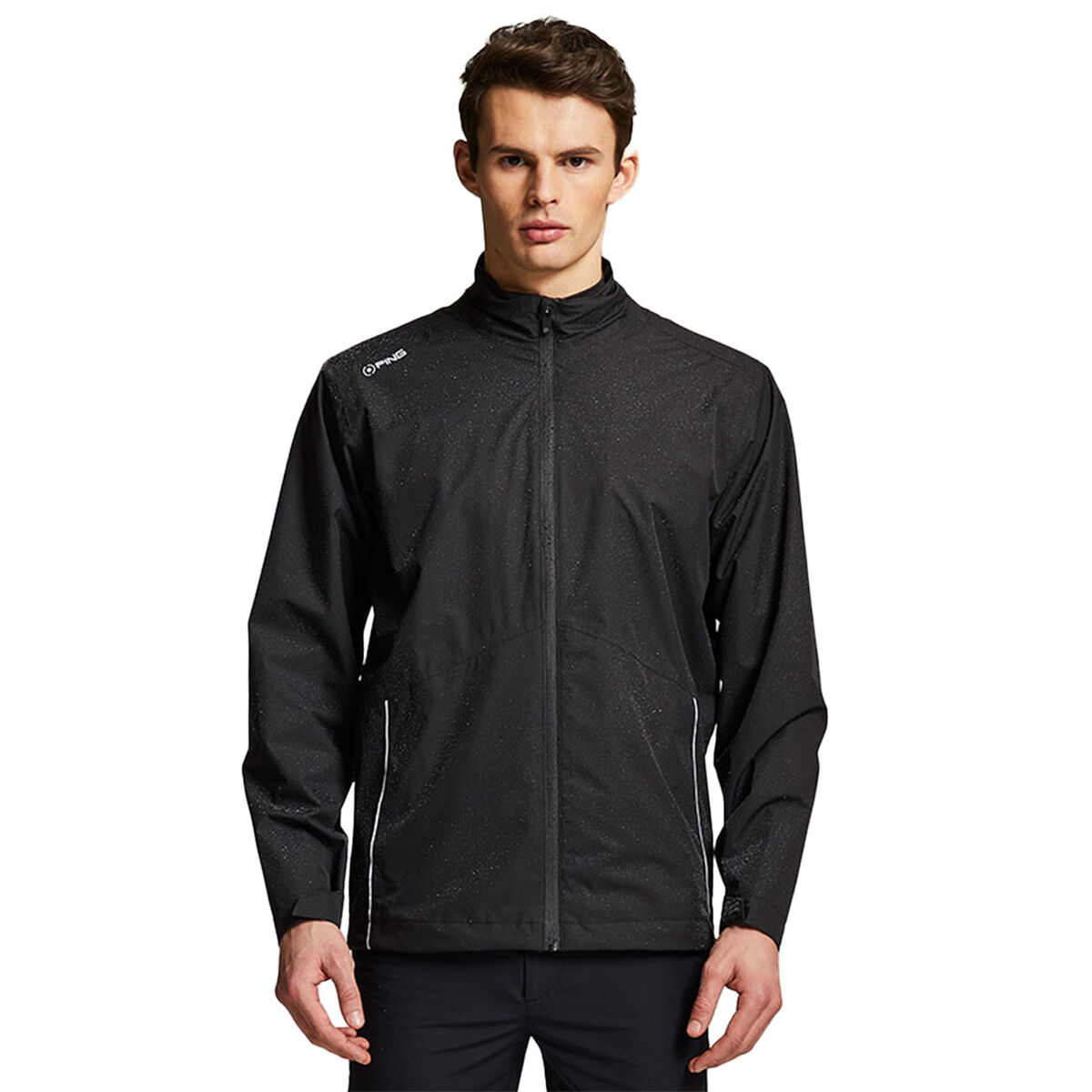 Ping Senordry Waterproof Golf Jacket, Mens, Black/black, Small  | Online Golf