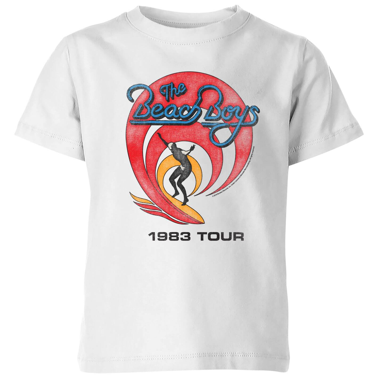 Beach Boys The Beach Boys Surfer 83 Kids' T-Shirt - White - 3-4 Years - White