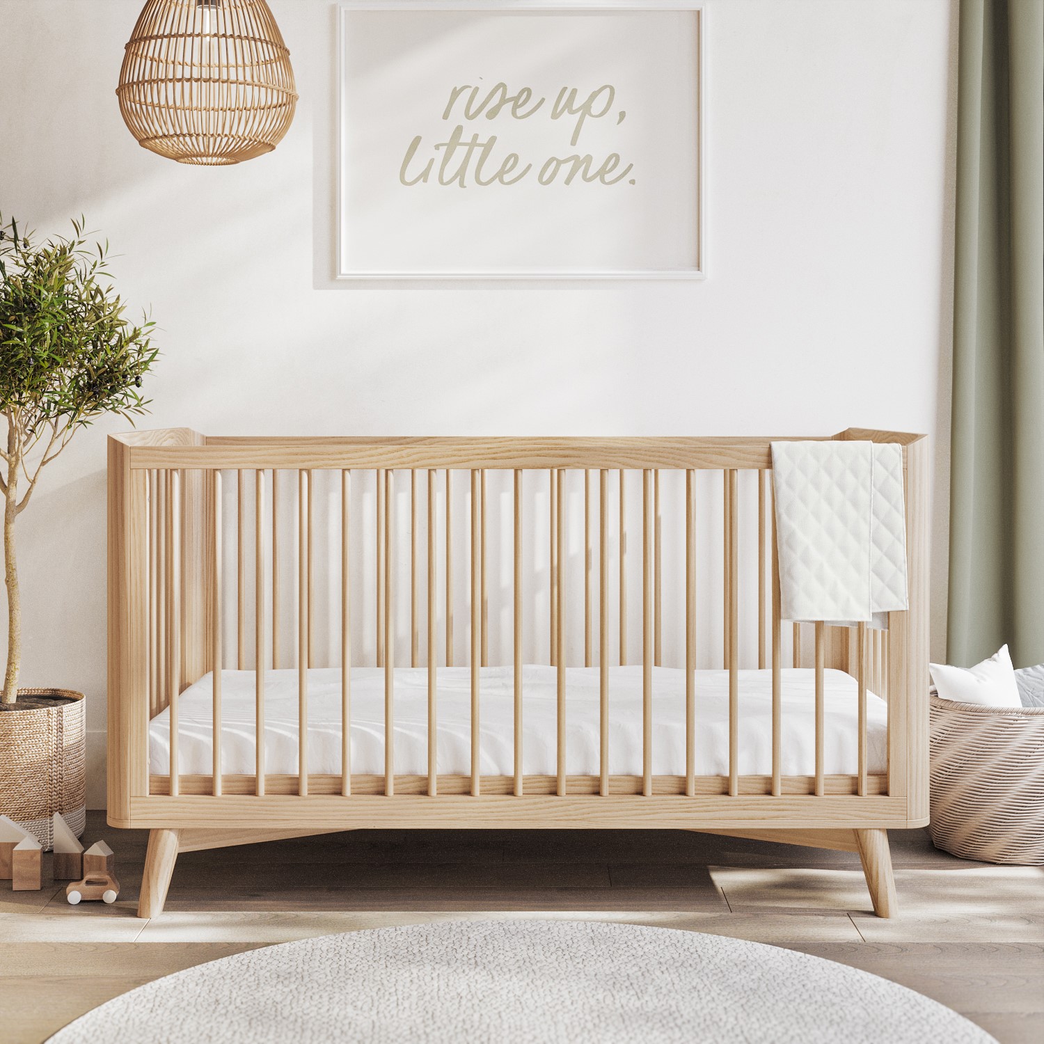 Luna Wooden Convertible 3-in-1 Cot Bed -