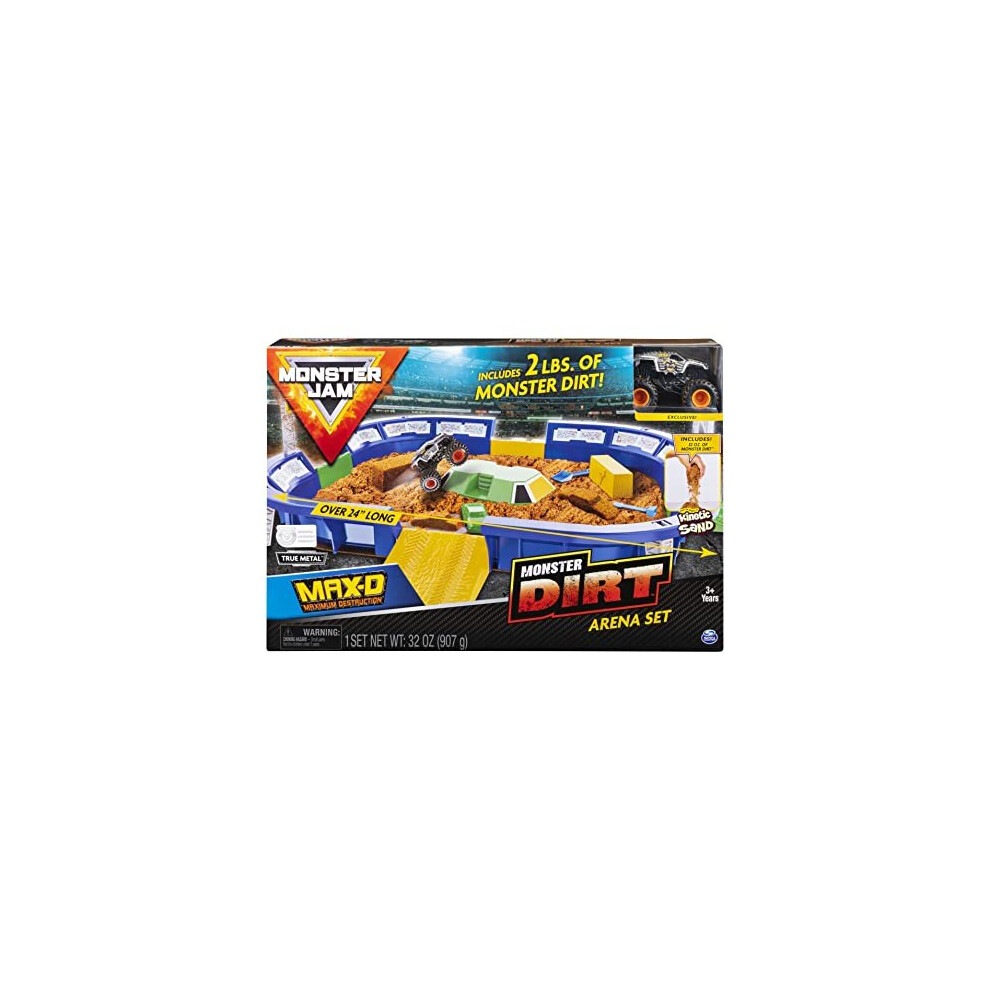 Monster Jam Kinetic Dirt Arena and Truck
