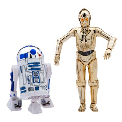 Star Wars R2-D2 and C-3PO Action Figures with Lights and Sounds, - From Disney Store
