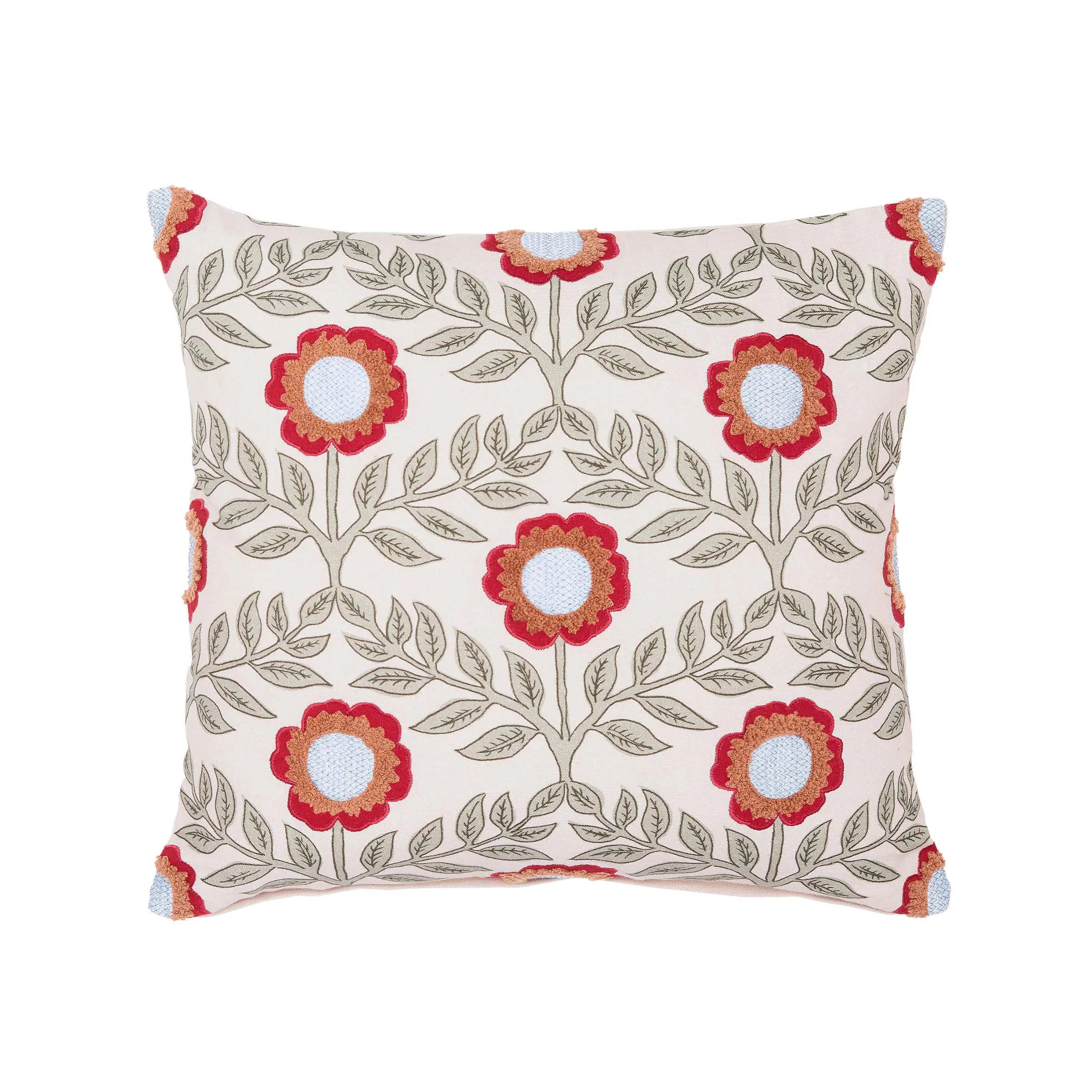 Joules Floral Trellis Cushion 45cm x 45cm, Multi