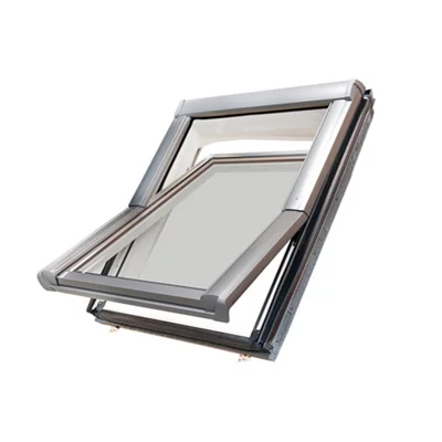 SITE Premium Anthracite Aluminium Alloy Centre Pivot Roof Window, (H)980mm (W)780mm