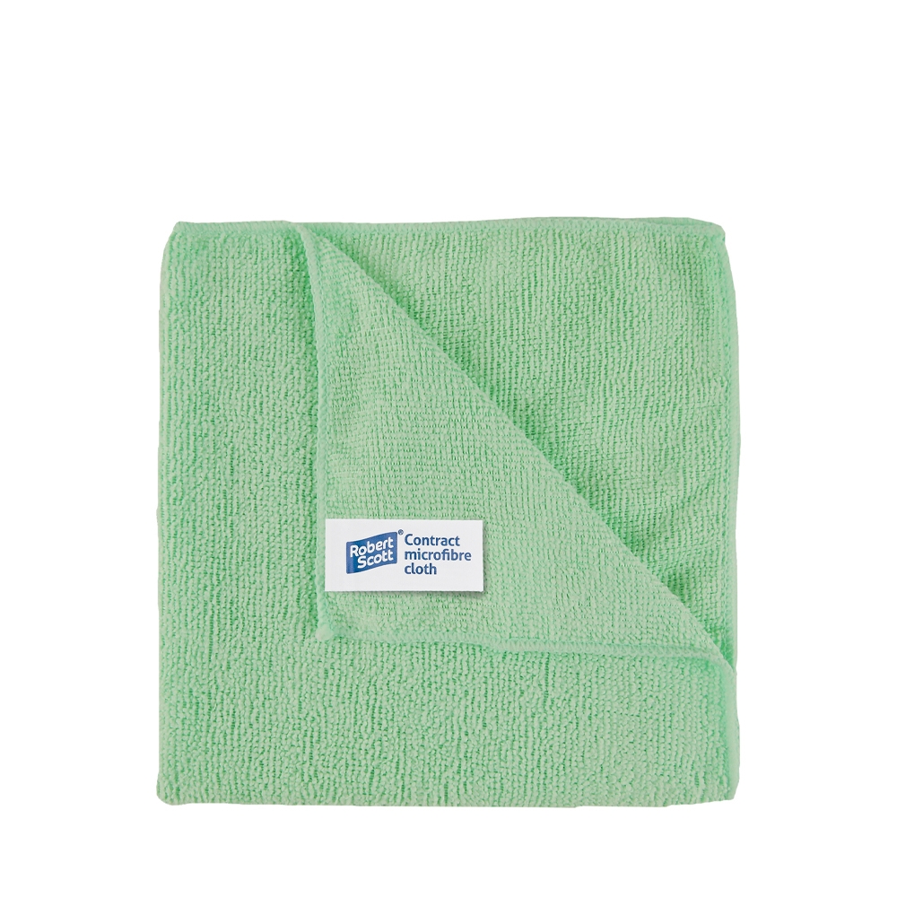 Alliance Microfibre Cloths 40 x 40cm Green (1 x 5)