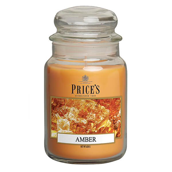 Price's Candles Large Jar Amber