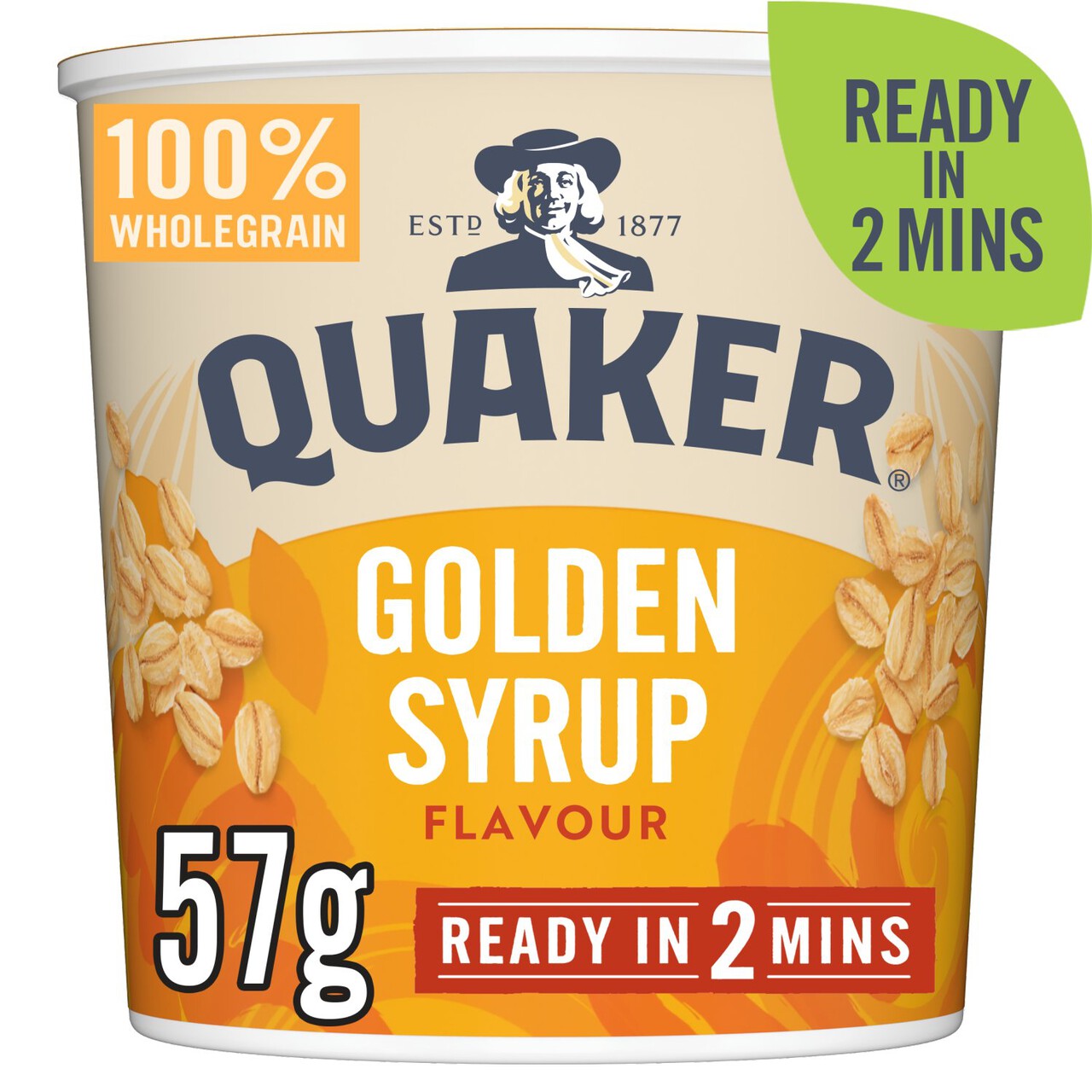 QUAKER OAT SO SIMPLE GOLDEN SYRUP 57G PK8