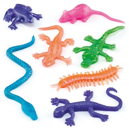 Stretchy Animals - 16 Flying Stretchy Toys. Stretch Toys For Party Bags. Size 3.5-8cm.