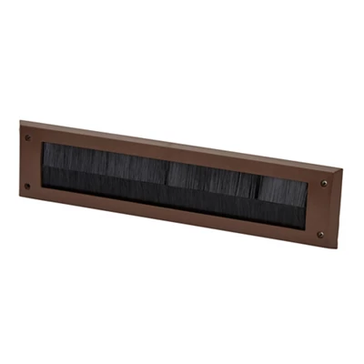 Diall Brown Letterbox Draught Excluder, (H)80mm (W)342mm