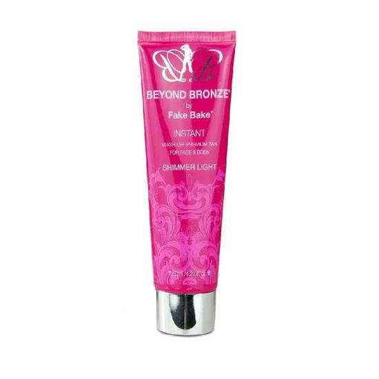 FakeBake FakeBake Beyond Bronze Instant Wash Off Premium Tan For Face & Body 125ml Shimmer Light