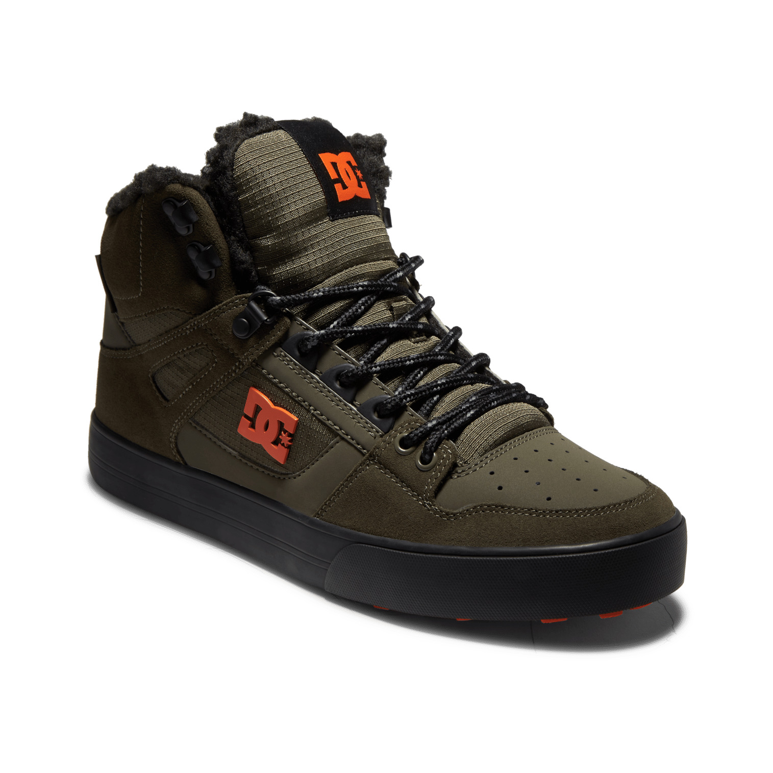 DC Shoes PURE HIGH-TOP WC WNT Men's Shoes (High-top Trainers) in Kaki