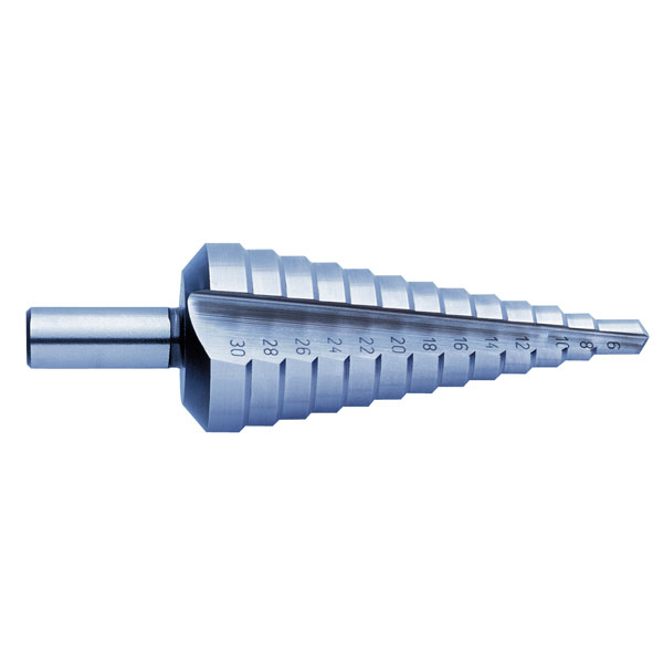 Exact 3 Piece Metal Step Drill Bit Set, 4 mmmm to 30 mmmm