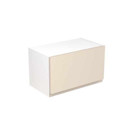 KitchenKIT J-Pull Handleless 60cm Wall Bridge Unit - Gloss Cashmere
